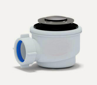 Изображение товара Сифон АНИ Пласт Е410CLS для душевого поддона 1 1/2*50 хром, клик-клак сетка