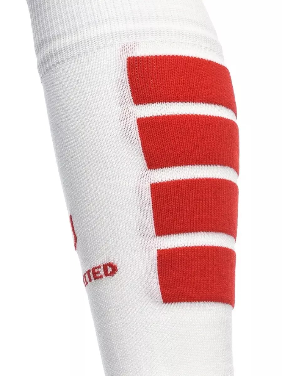 Гетры спортивные  базовая, размер 39-42, белый/красный — фото 1