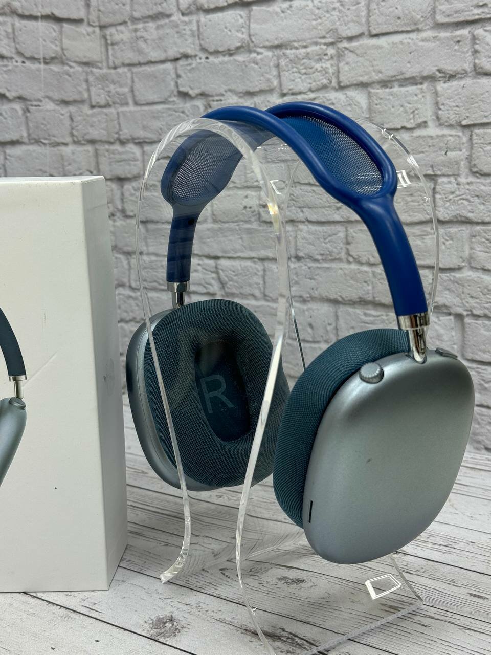 Беспроводные наушники с анимацией A-Pods Max Lux, blue — фото 1
