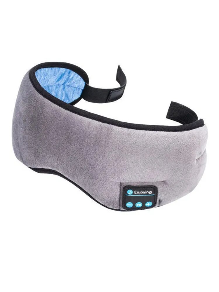 Изображение Умная маска для сна медитативная с музыкой и Bluetooth, серая BM