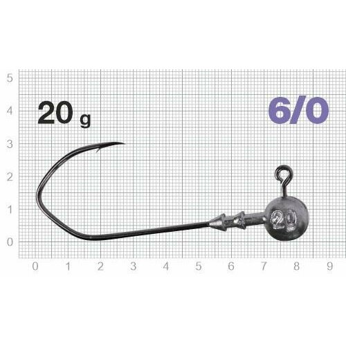 Джиг-головки рыболовные Nautilus CLAW NC-1021 крючок № 6/0, 20гр (3шт)