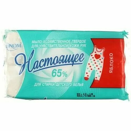 Мыло хозяйств для чувств кожи рук Яблоко 140г (флоу-пак) 65%