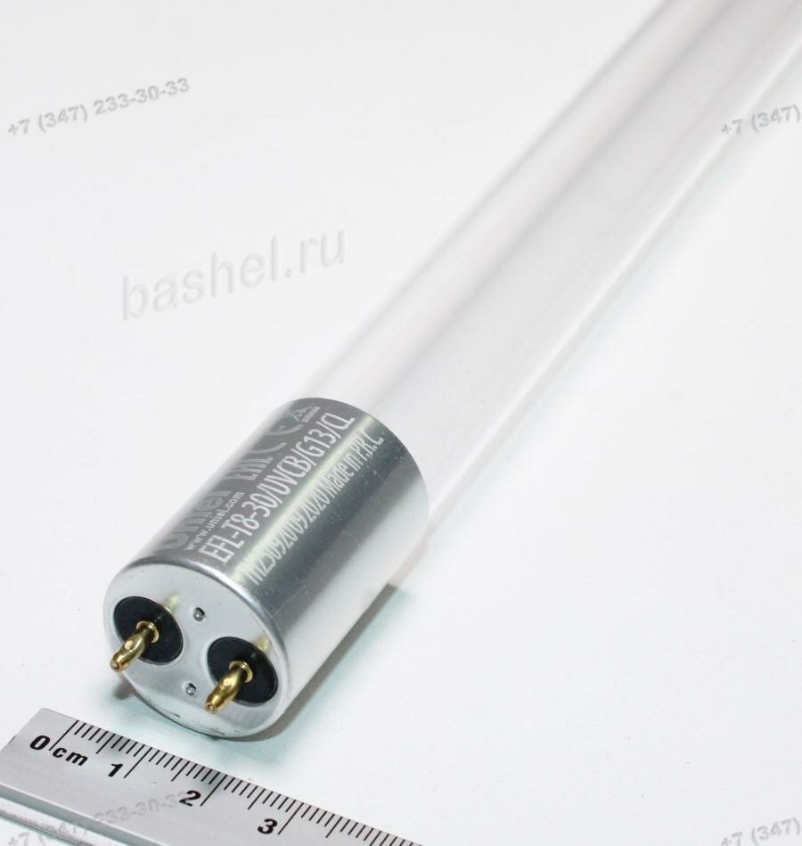 Лампа ультрафиолетовая бактерицидная Uniel T8 G13 30W 253.7нм 900x25 без озона кварц. стекло EFL-T8-30/UVCB/G13/CL