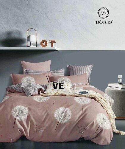 Изображение товара Постельное белье Boris Евро Сатин, Хлопок, Одуванчики