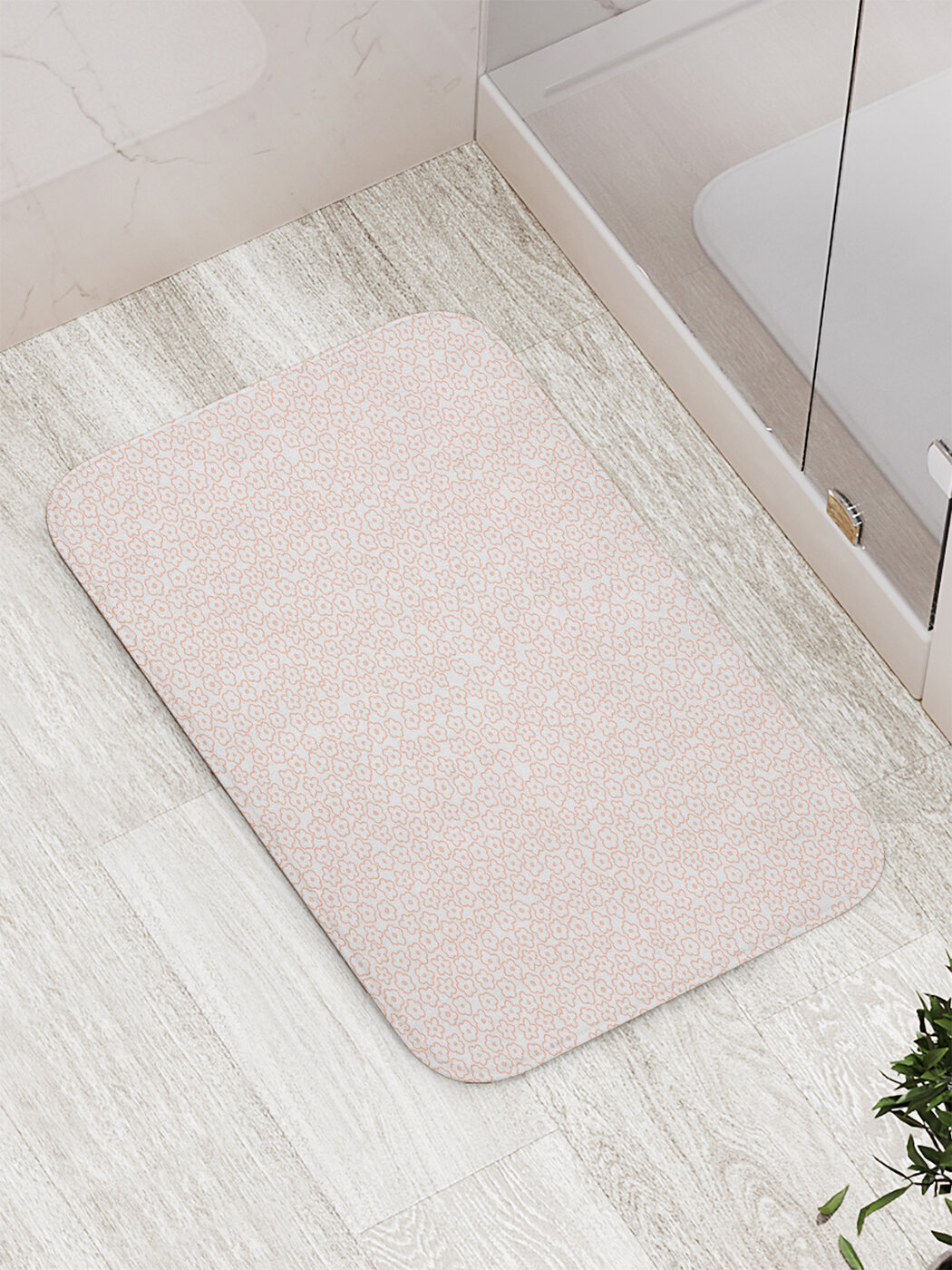 Коврик для ванной комнаты и туалета противоскользящий 
