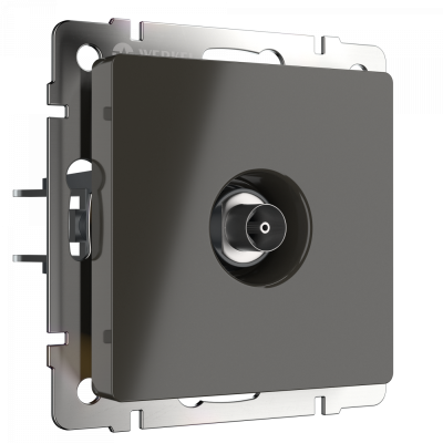 Розетка TV оконечная серо-коричневый Werkel