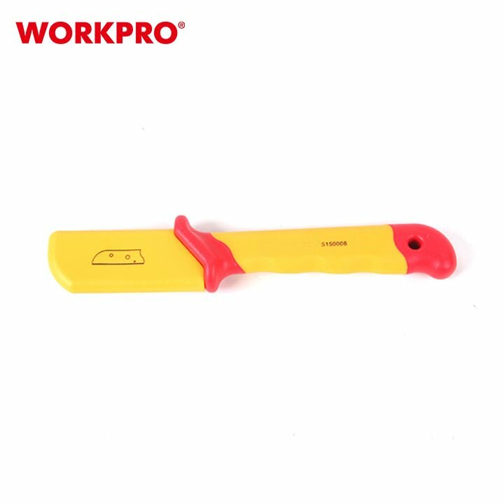 Нож диэлектрический для снятия изоляции, 50х180 мм эргономичная рукоятка, WORKPRO WP344006 — фото 1