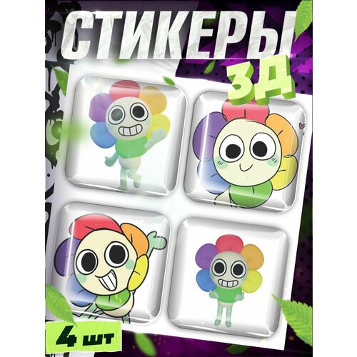 Наклейки на телефон стикеры мир денди Роджер и Глистен