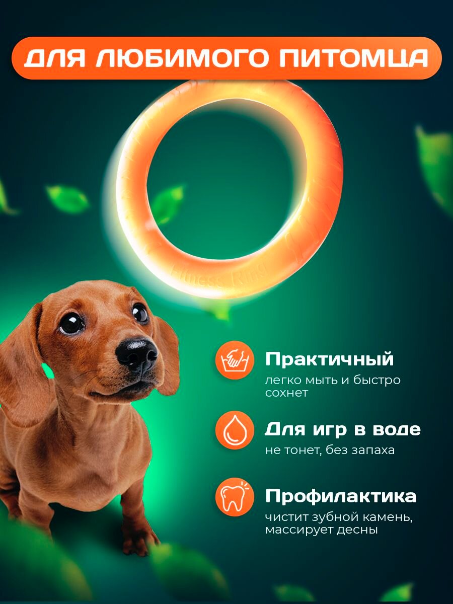 Кольцо для собак 20 см/игрушка пуллер для животных — фото 1