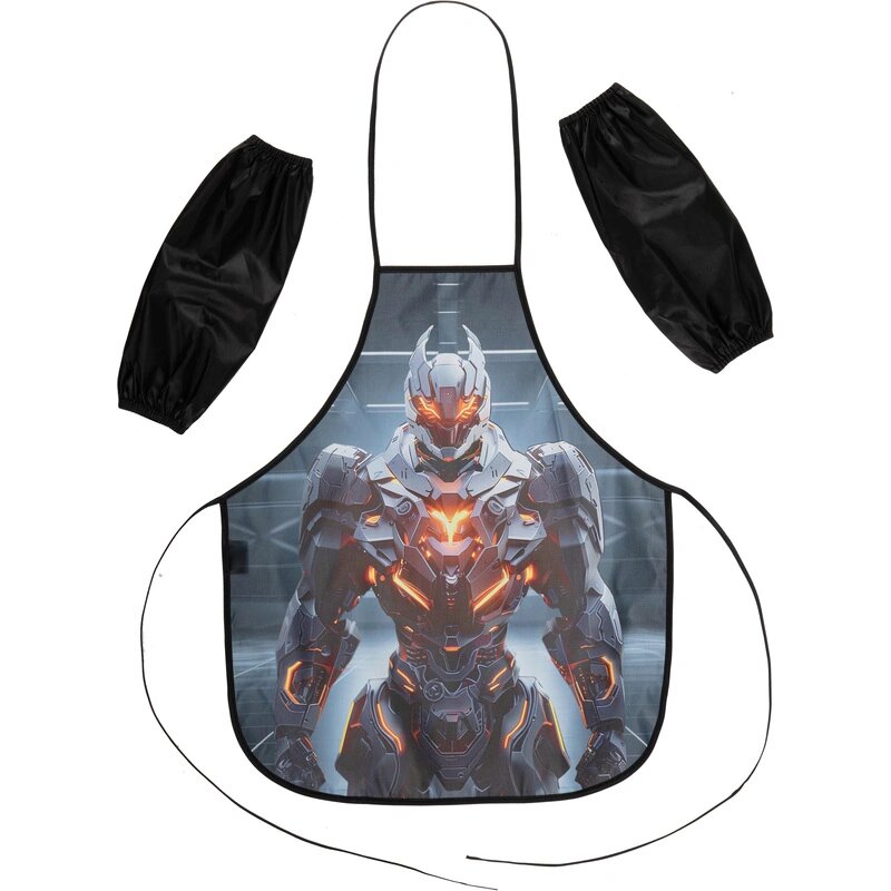 Фартук с нарукав. для труда огненный робот 53х44.5см2карм рост116-140/69216