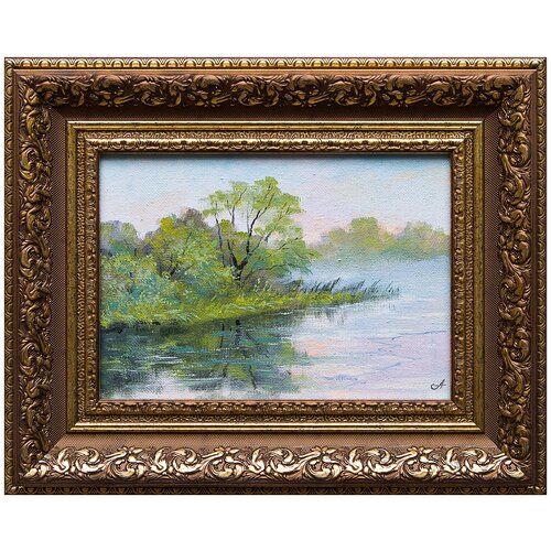 фото Картина маслом "светает" селенских русская живопись