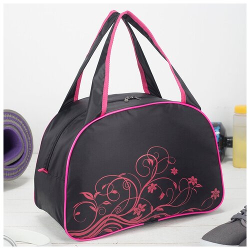 фото Пк кидс тойз дв сумка спортивная, отдел на молнии, цвет чёрный/малиновый