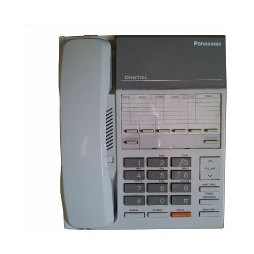 Panasonic KX-T7250 Б/У , системный телефон, 6 кнопок panasonic kx dt521ru цифровой системный телефон