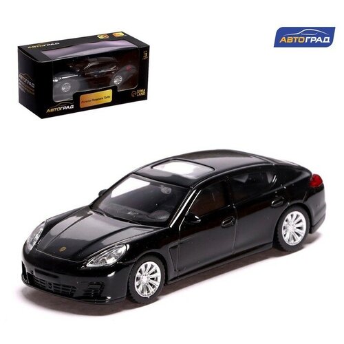 Автоград Машина металлическая PORSCHE PANAMERA TURBO, 1:43, цвет чёрный машина металлическая porsche panamera turbo масштаб 1 43 цвет чёрный 4839906