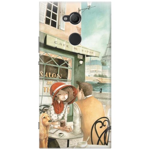 фото Re:pa накладка transparent для sony xperia xa2 ultra с принтом "sweet paris"