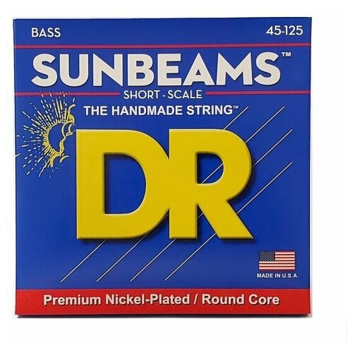 DR Strings SNMR5-45 SUNBEAM Струны для 5-струнной бас-гитары струны для бас гитары dr string nmr 45 sunbeam