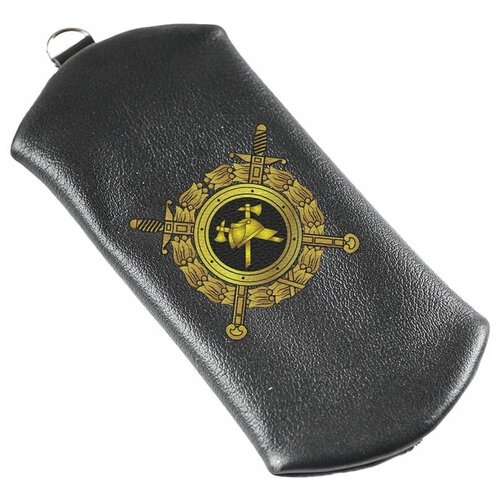 Карманная ключница Russian.Handmade из натуральной кожи с принтом из натуральной кожи с принтом МЧС РФ №5