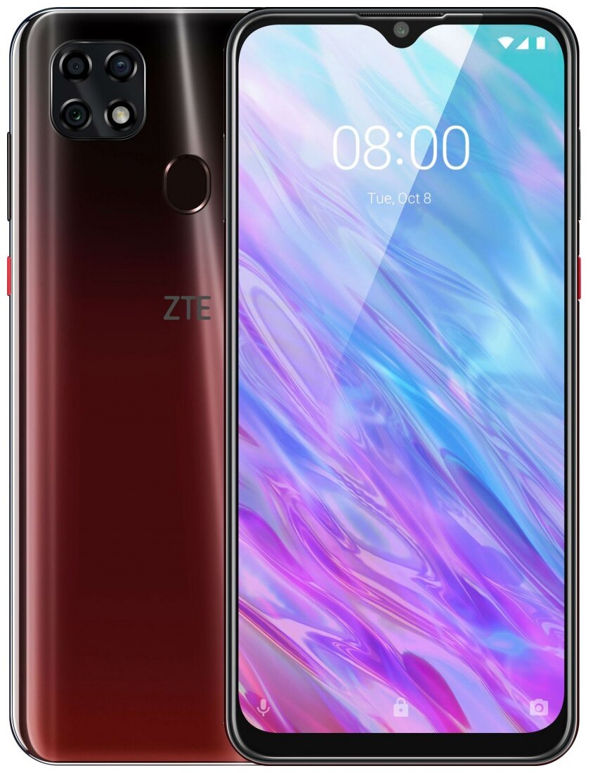 ZTE Blade 20 Smart Чёрный гранат