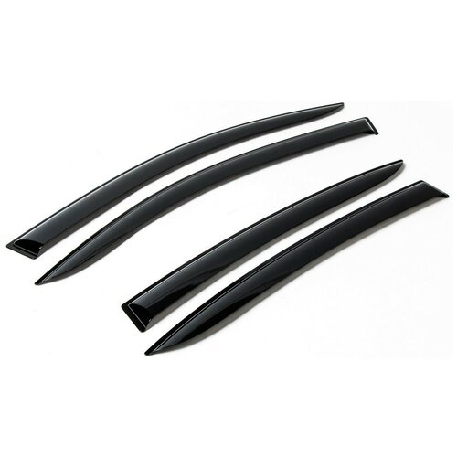 Дефлекторы окон AUTOFLEX для Nissan Terrano III (2014-н.в.), литьевой ПММА, 4 шт. (841302)