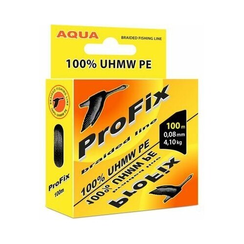 фото Леска плетеная aqua profix black 0,16