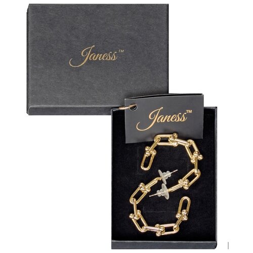 Бижутерия серьги под золото Janess JAN-00001-EAR-GOLD