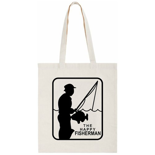 фото Сумка-шоппер coolpodarok счастливый рыбак