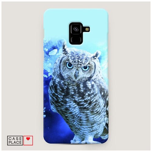 фото Чехол пластиковый samsung galaxy a8 plus 2018 сова арт 7 case place