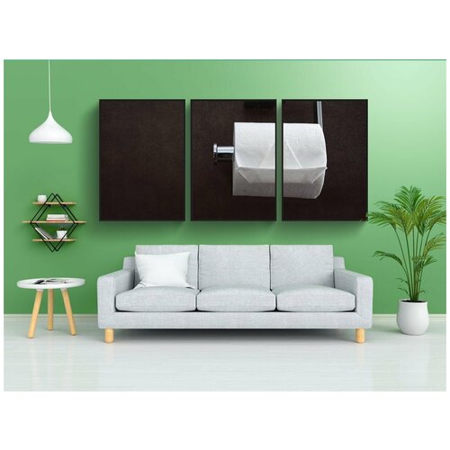 фото Набор модулных постеров для интерьера "туалетной бумаги, туалетная бумага, гигиена" 60x90 см. в тубусе, без рамки lotsprints