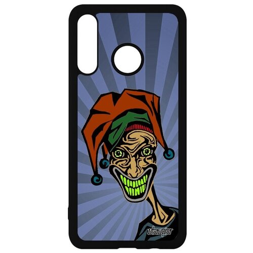 фото Противоударный чехол на смартфон // huawei p30 lite // "джокер" шут карты, utaupia, синий