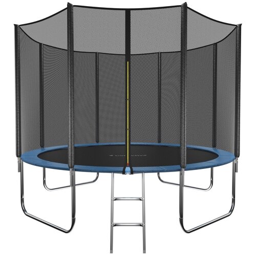 фото Батут getactive jump 10ft складной с лестницей и внешней сеткой 10464f2y-l синий