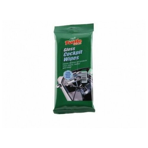 TurtleWax. 6568 Салфетки для салона/блеск Gloss Cockpit Wipes, (20шт/уп)