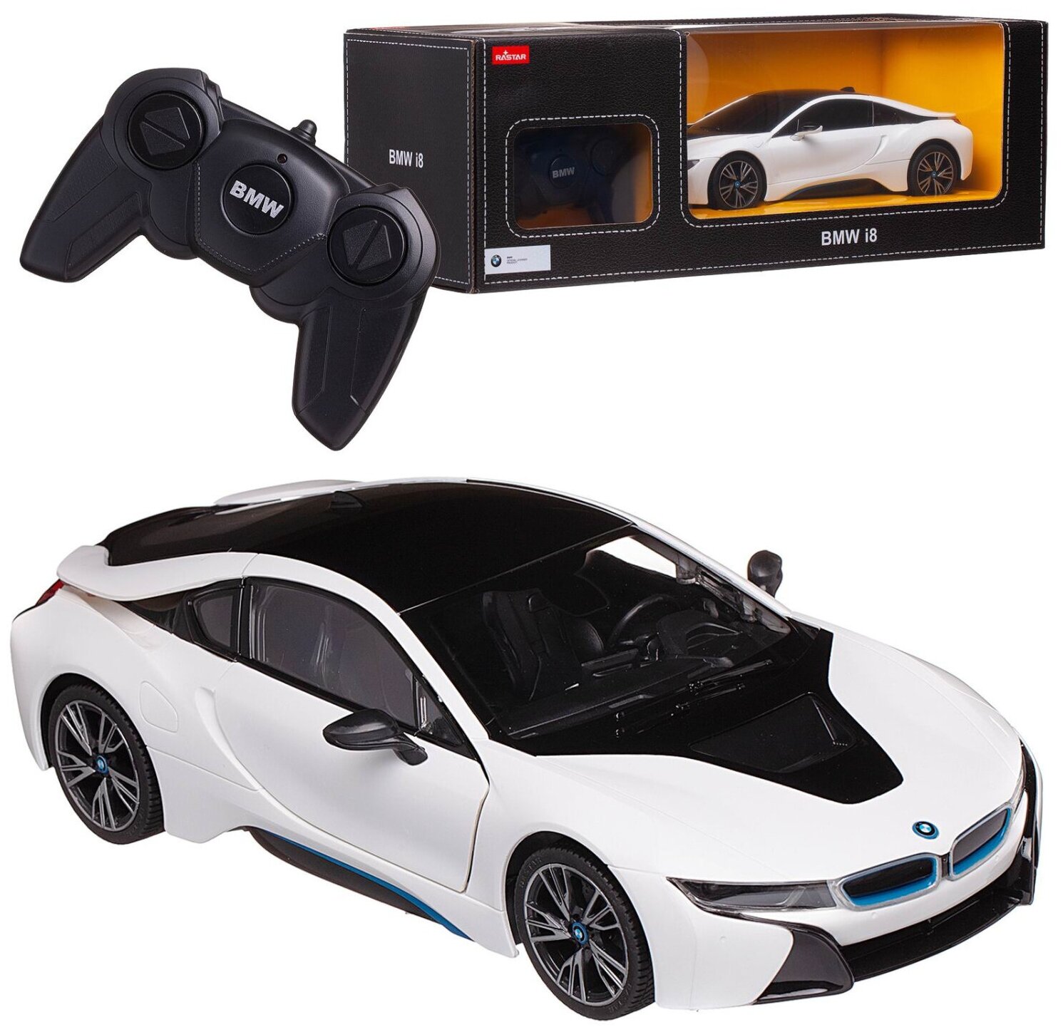 Машина р/у 1:18 BMW i8 белый