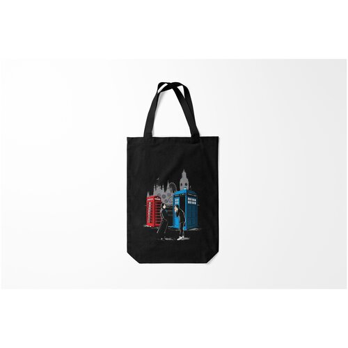 фото Сумка-шоппер / 31х42 см / сериалы / doctor who шерлок х доктор burnettie