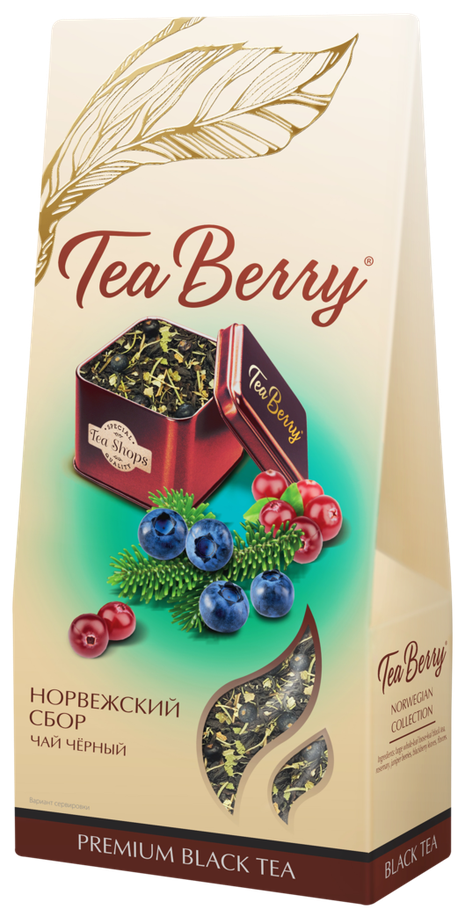 Чай черный листовой Tea Berry "Норвежский сбор" 100гр TeaBerry - фото №1