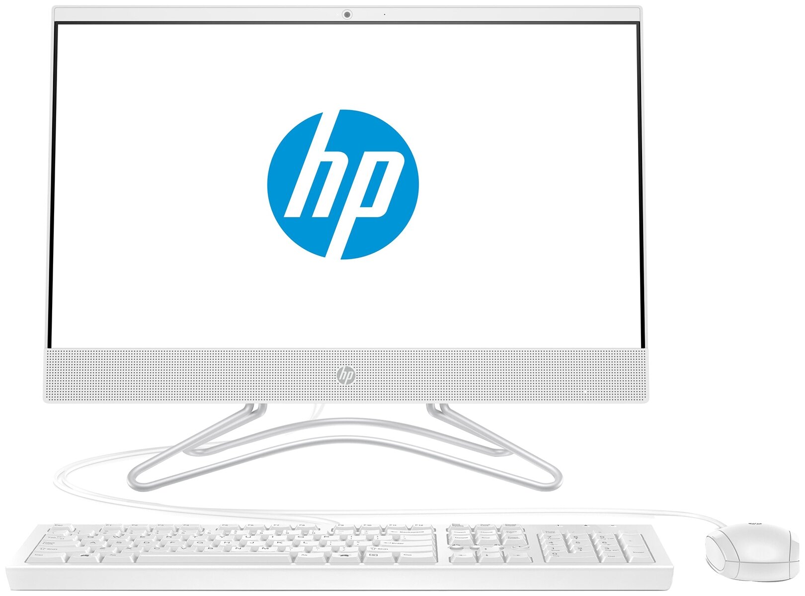 21.5" Моноблок HP 200 G3 8PG81ES, 1920x1080, Intel Core i3-8130U 2.2 ГГц, RAM 8 ГБ, SSD 256 ГБ, Intel UHD Graphics 620, DOS, белый