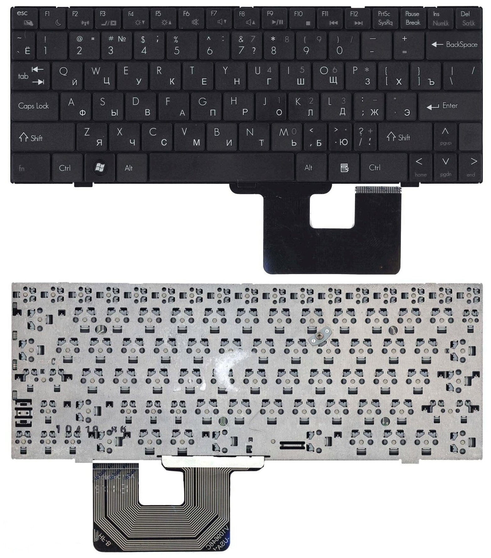 Клавиатура для ноутбука DNS Quanta UW3 AEUW3700010 черная