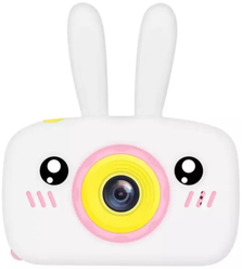 Фотоаппарат, детский фотоаппарат цифровой зайчик Kids Camera, белый + карта памяти 32 гб