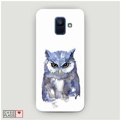 фото Чехол пластиковый samsung galaxy a6 сова арт 6 case place
