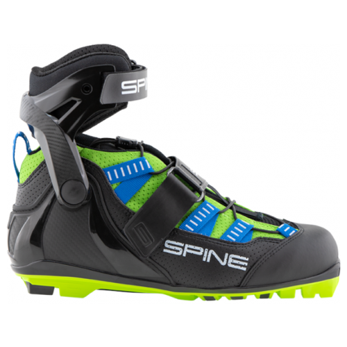 Лыжероллерные ботинки Spine Skiroll Skate Pro 7 SNS (синий/черный/салатовый) 2020-2021 45 EU ботинки для лыжероллеров spine skiroll skate pro 18 2020 2021 р 40 синий черный салатовый