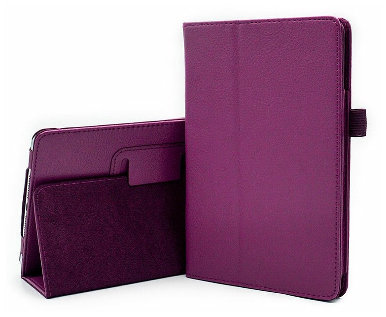 Чехол книжка для планшета Apple iPad Mini 6 (8.3" 2021) кожаная (фиолетовый)