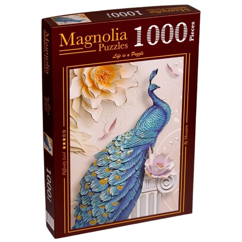 Пазл Magnolia 1000 деталей: Голубой павлин puzzle ватнайёкюдель исландия 1000 элементов