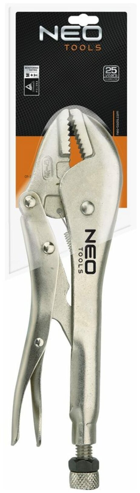 NEO Tools Клещи зажимные, 250 мм, прямые губки 01-217