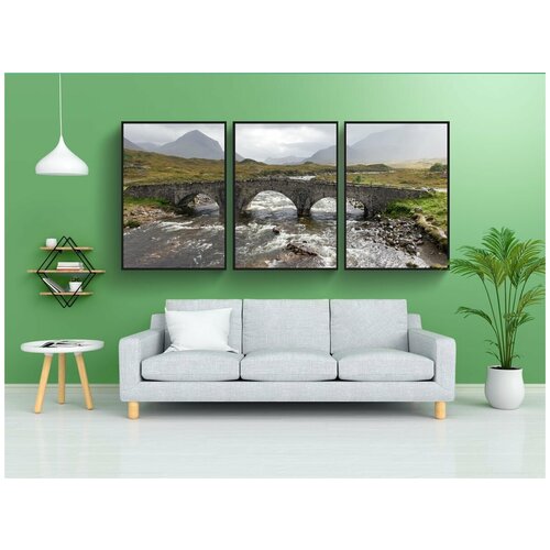 фото Набор модулных постеров для интерьера "пейзаж, природа, водное пространство" 60x90 см. в тубусе, без рамки lotsprints