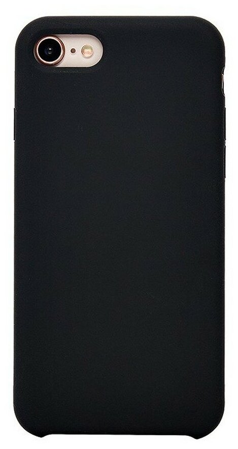 Силиконовая накладка без логотипа (Silicone Case) для Apple iPhone 7/ iPhone 8 / iPhone SE 2020 черный