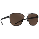 Титановые солнцезащитные очки GRESSO Copenhagen - квадратные / коричневые - изображение