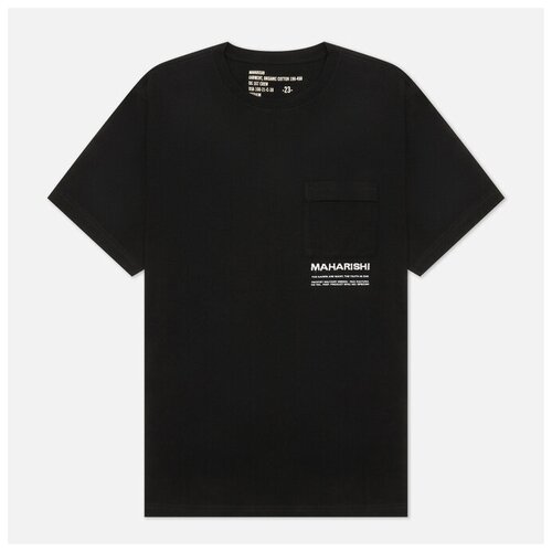 фото Мужская футболка maharishi miltype pocket чёрный , размер xxl