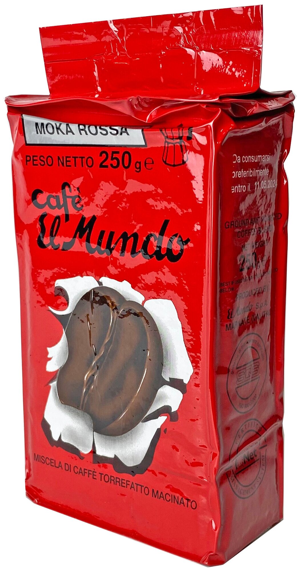 Молотый кофе El Mundo Rossa. 250 г. Италия, Милан - фотография № 2