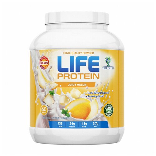 Tree of Life LIFE Protein 1800 г Juicy melon протеин life isolate juicy melon 2lb 908 г