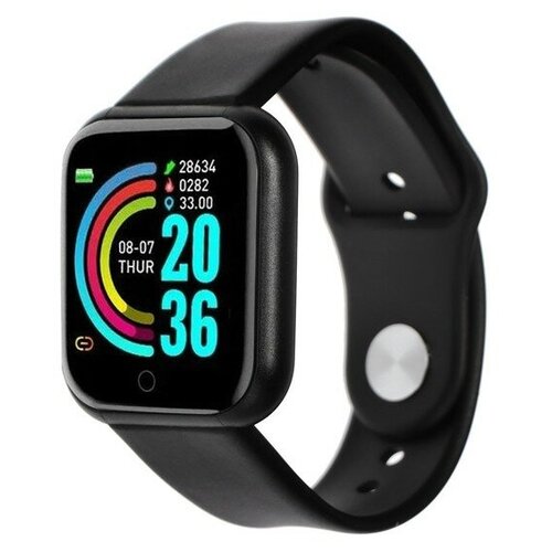 Смарт-часы Red Line W-02 13 пульсомер шагомер уровень кислорода в крови черные 236000₽