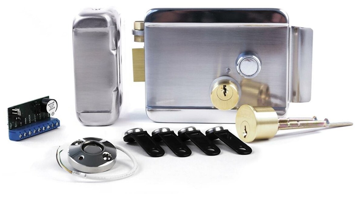 Комплект Anxing Lock Зенит - замок электромеханический с контроллером (электромеханический замок для металлических дверей) подарочная упаковка